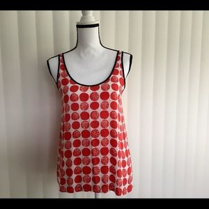 Red & white summer top